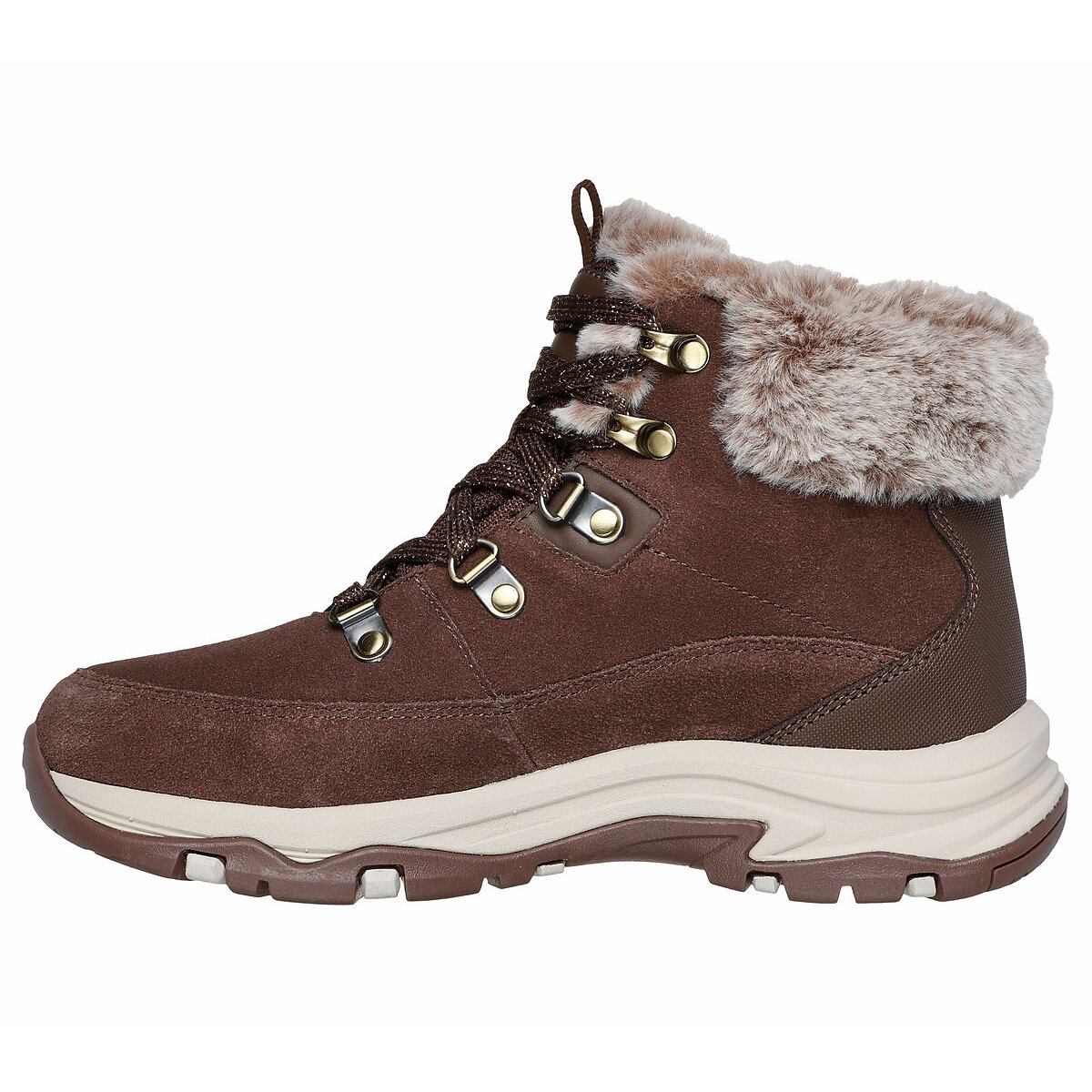 Trego Ankle Boots: Snow Worries chocolate, SKECHERS