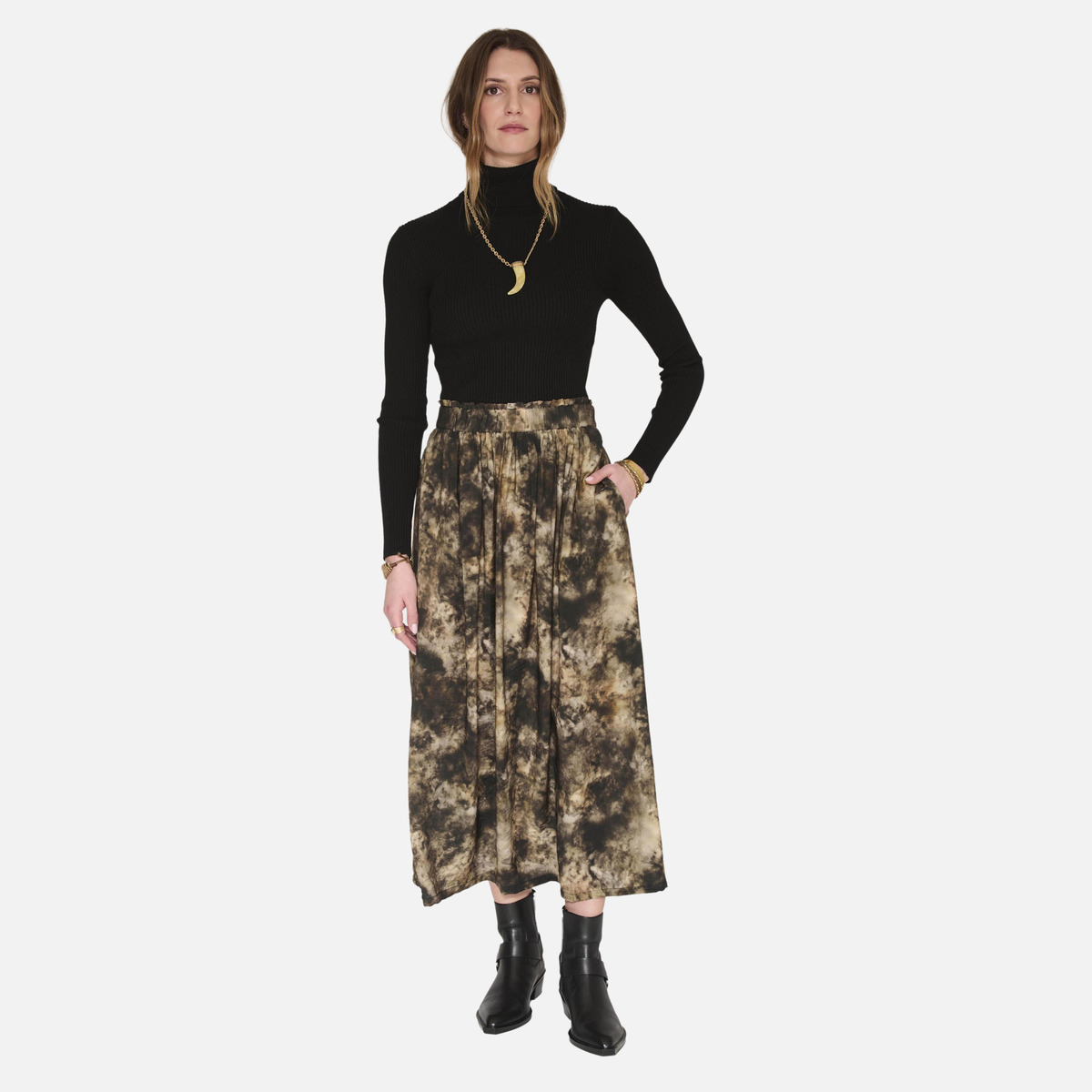 Jupe JUDIA 27w kaki, MKT STUDIO