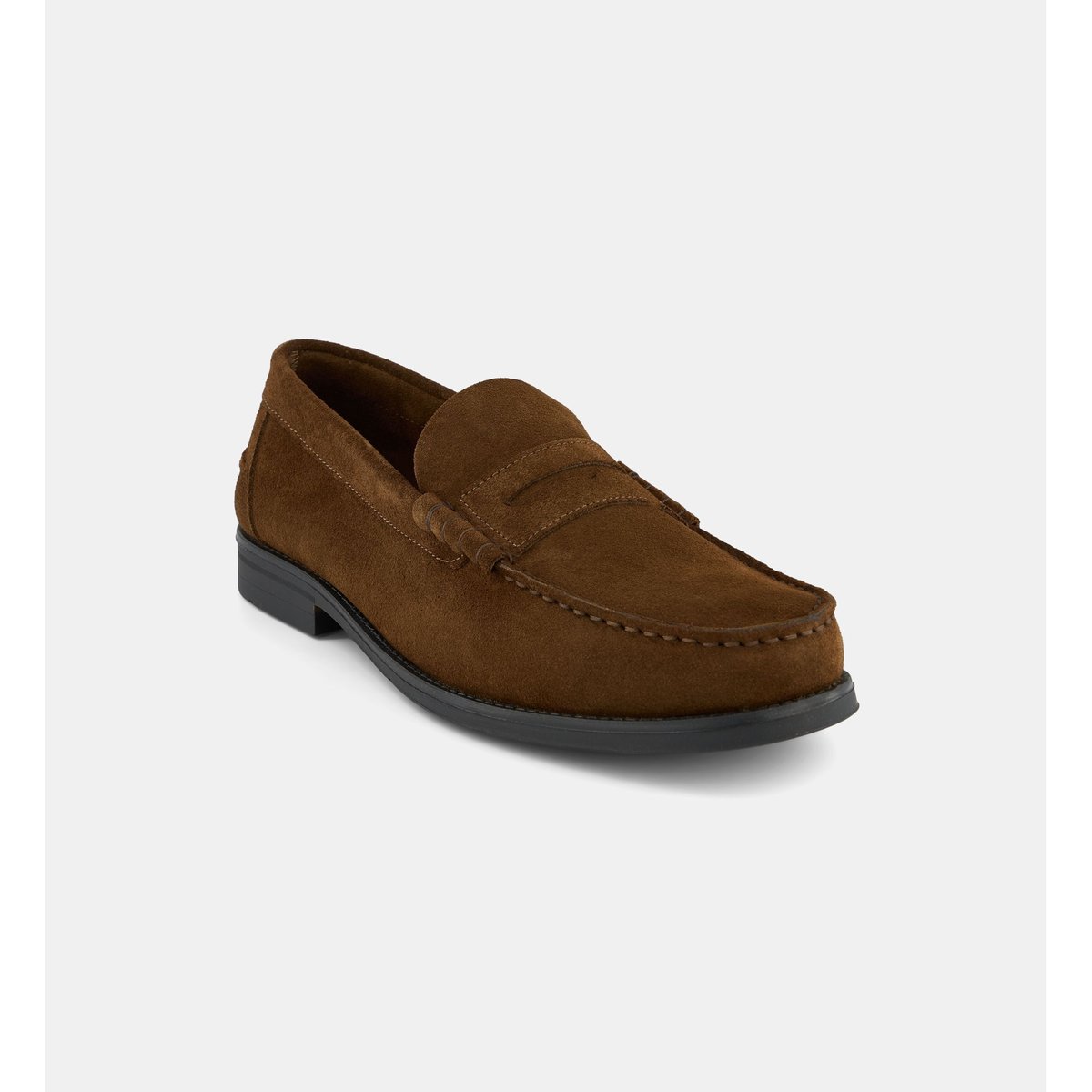 Mocassins gaetano en cuir velours camel, COMPTOIR GL