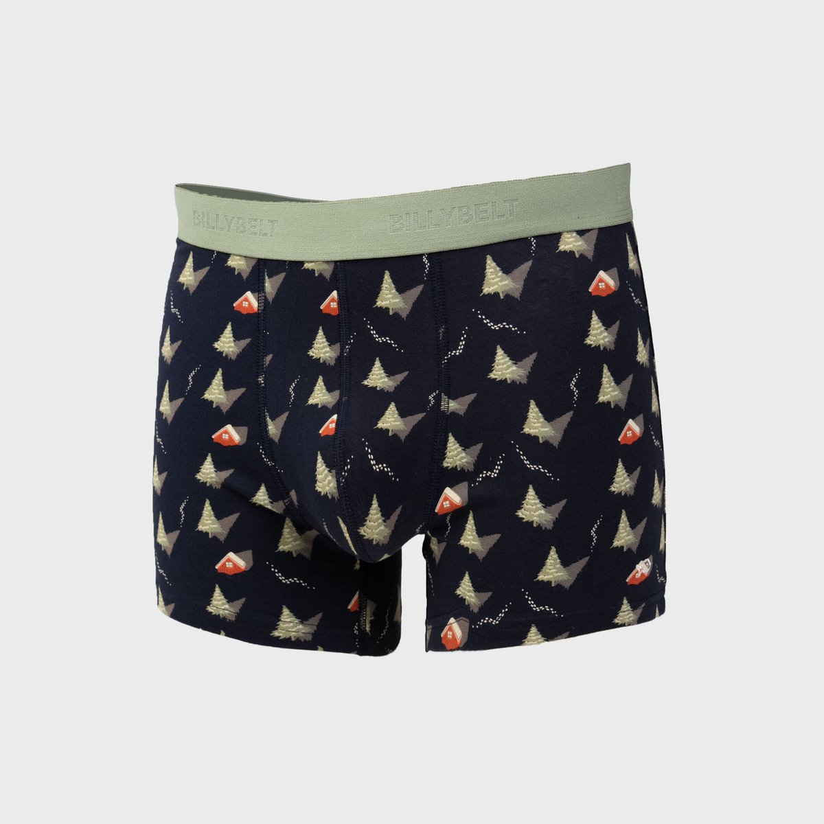 Boxer en coton biologique FANTAISIE noir, BILLYBELT