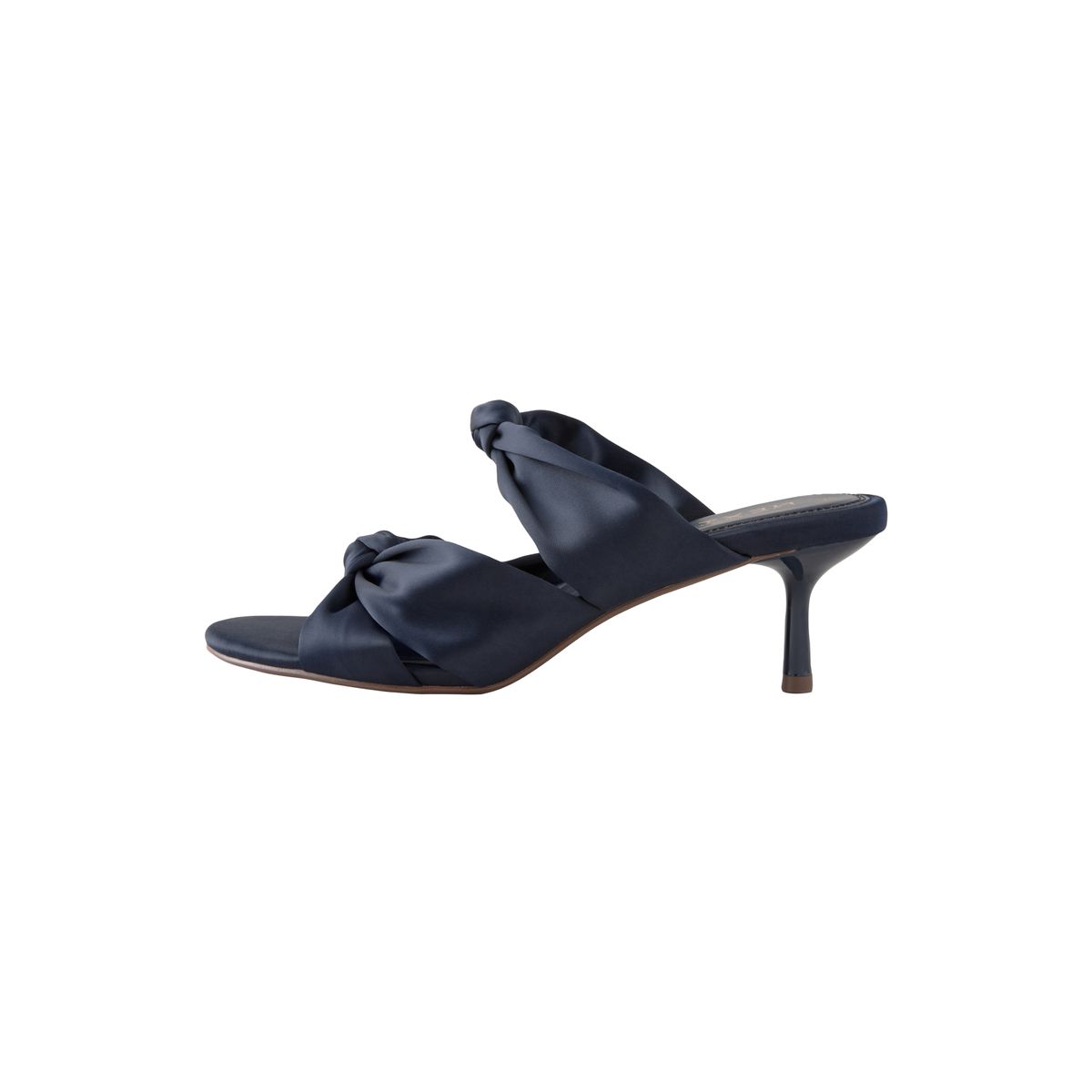 Mules à petit talon, torsade et bout rond bleu marine, NEXT