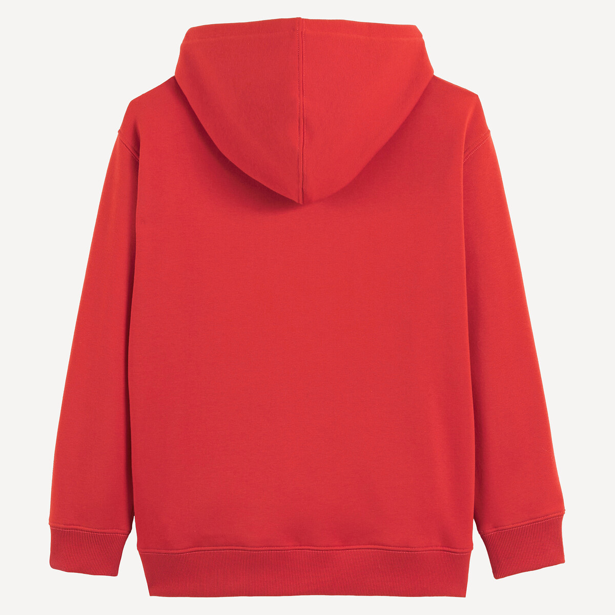 Bedrucktes Kapuzensweatshirt rot, LA REDOUTE COLLECTIONS