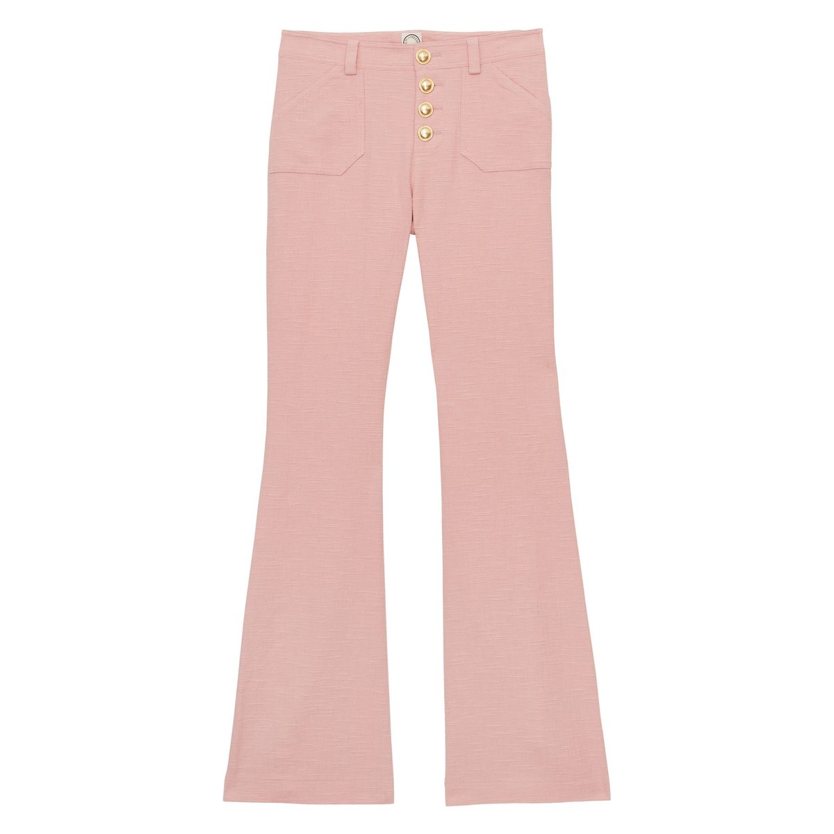 Pantalon Charlotte en coton rose pink, INES DE LA FRESSANGE PARIS