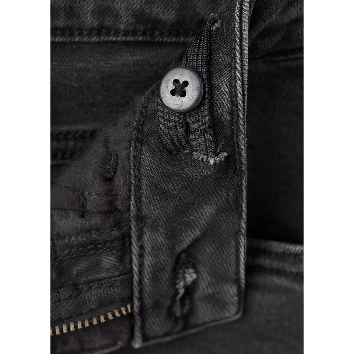 Jean skinny fit en coton black denim, MANGO KIDS