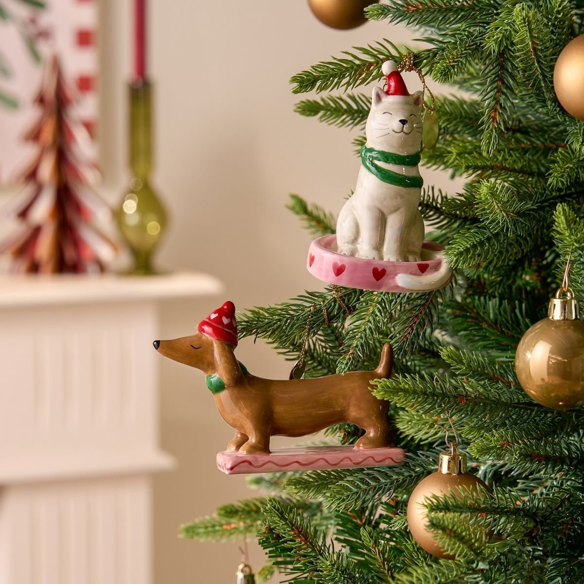 Boule de Noël brun, MICA DECORATIONS
