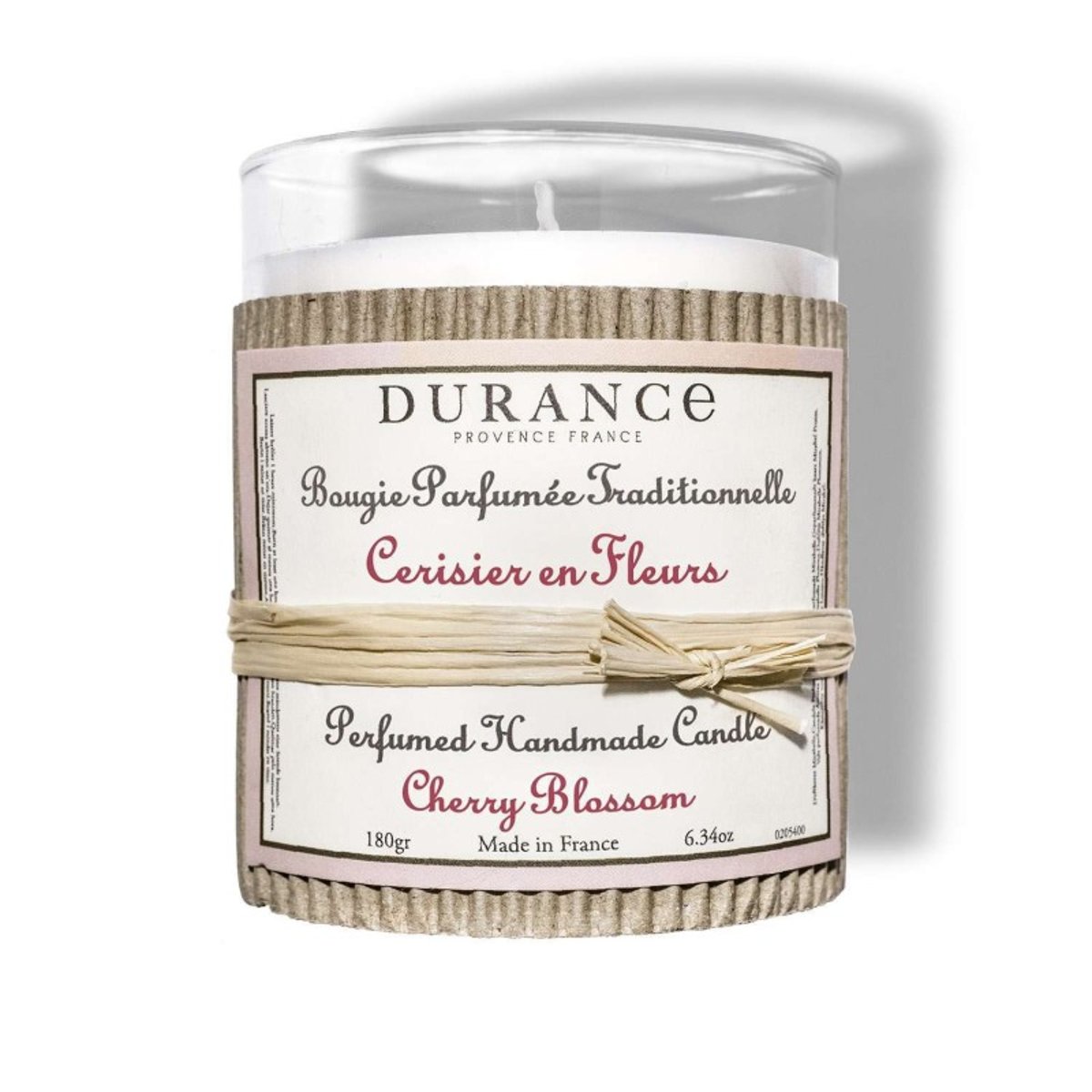 Bougie parfumée CERISIER EN FLEURS couleur unique, DURANCE
