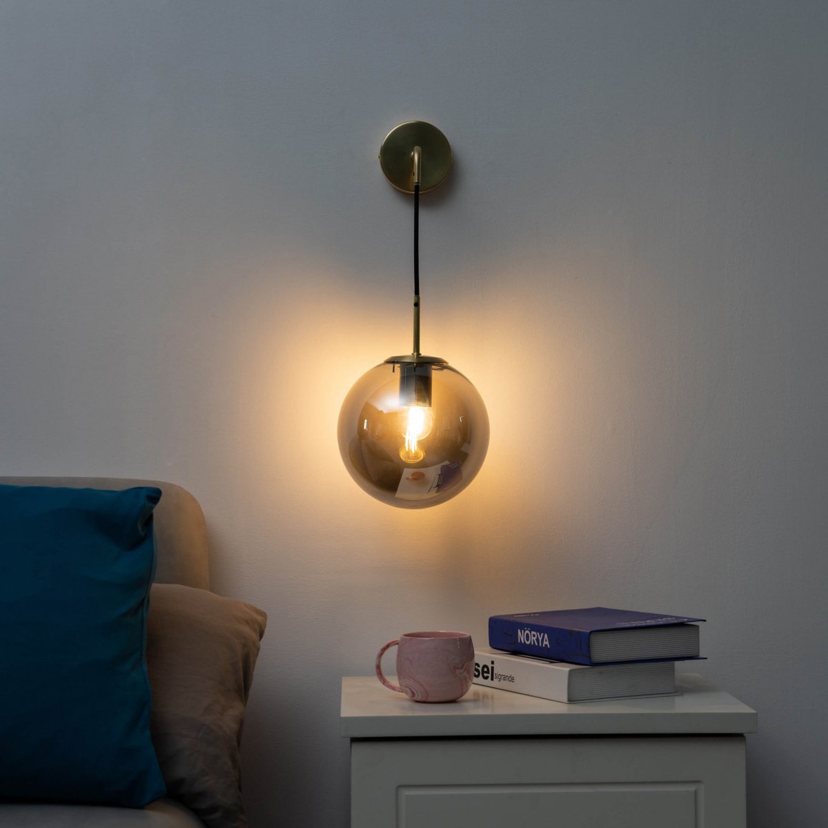 Applique murale vintage suspendue - CLAUDIA doré / laiton, KOSILUM