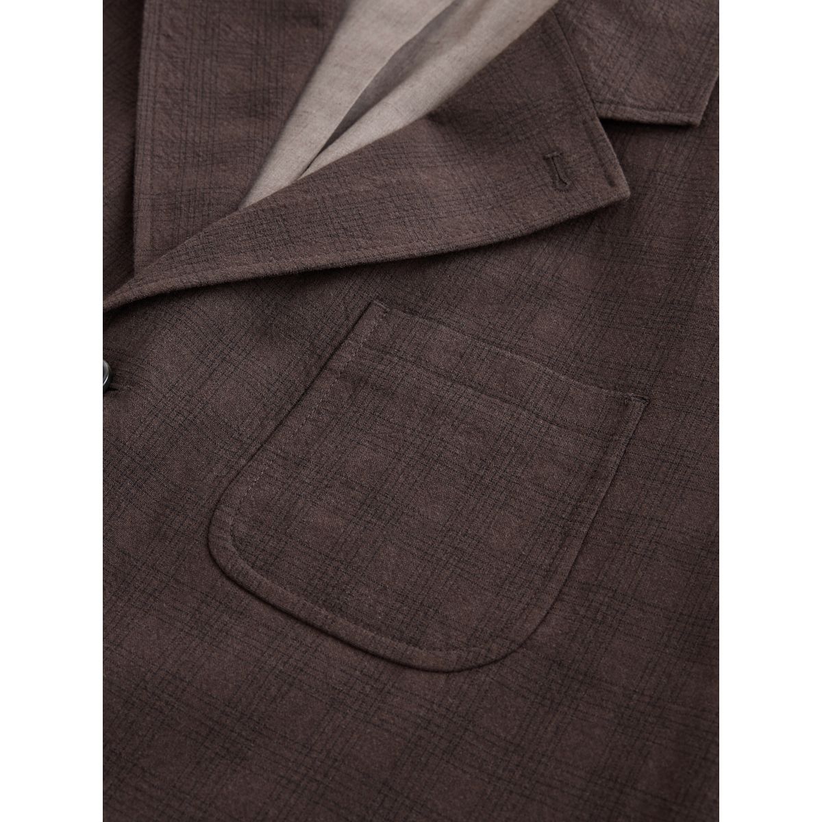 Veste de costume décontractée en coton marron, NEXT