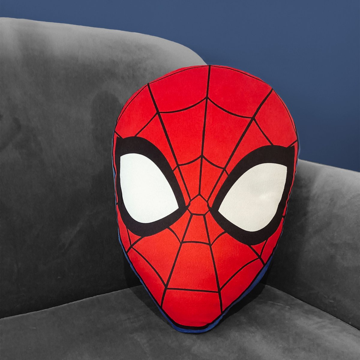 Coussin forme imprimé 100% Polyester, HEAD rouge, SPIDER-MAN