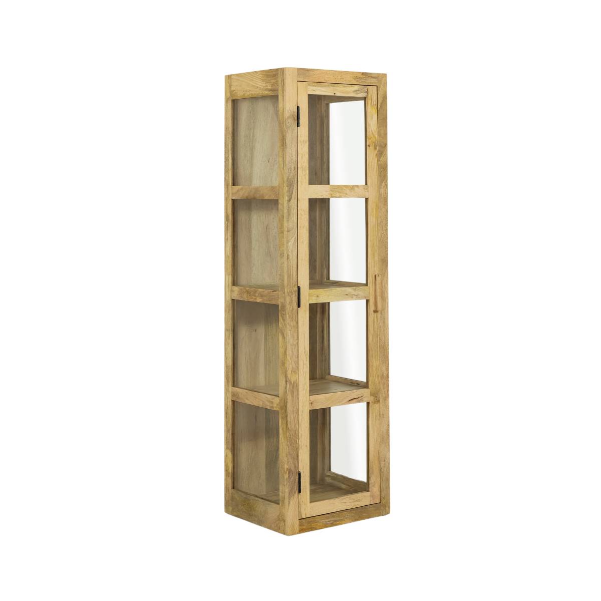 Vitrine en bois de manguier JULIET bois clair, MADE IN MEUBLES