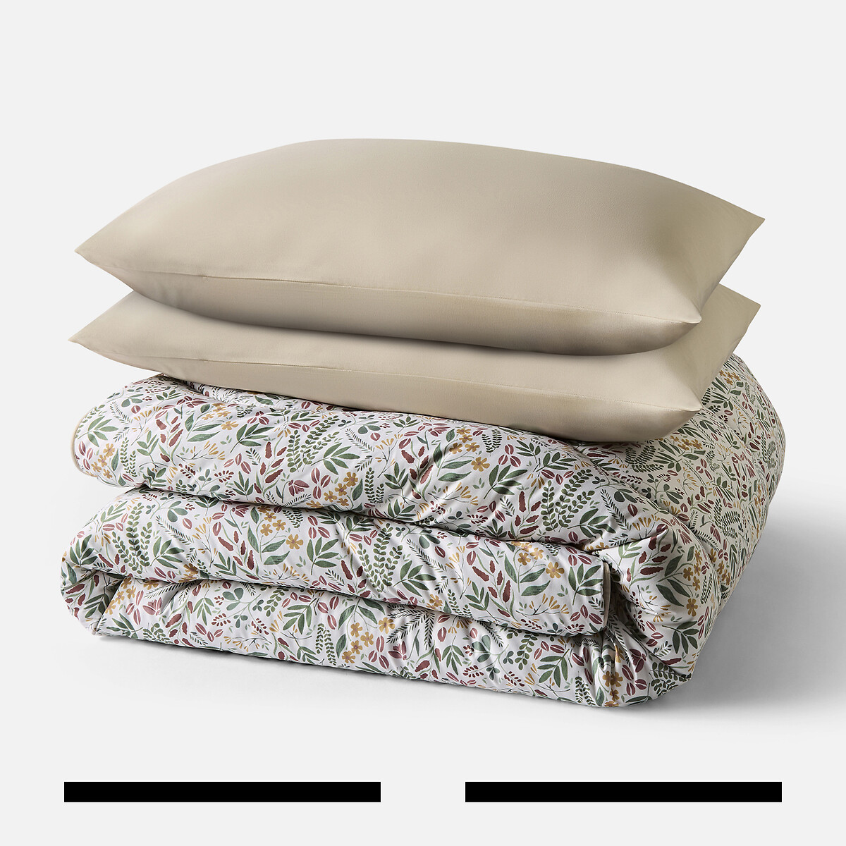 10.5 Tog Coverless Duvet Set Leaves natural, NIGHT LARK