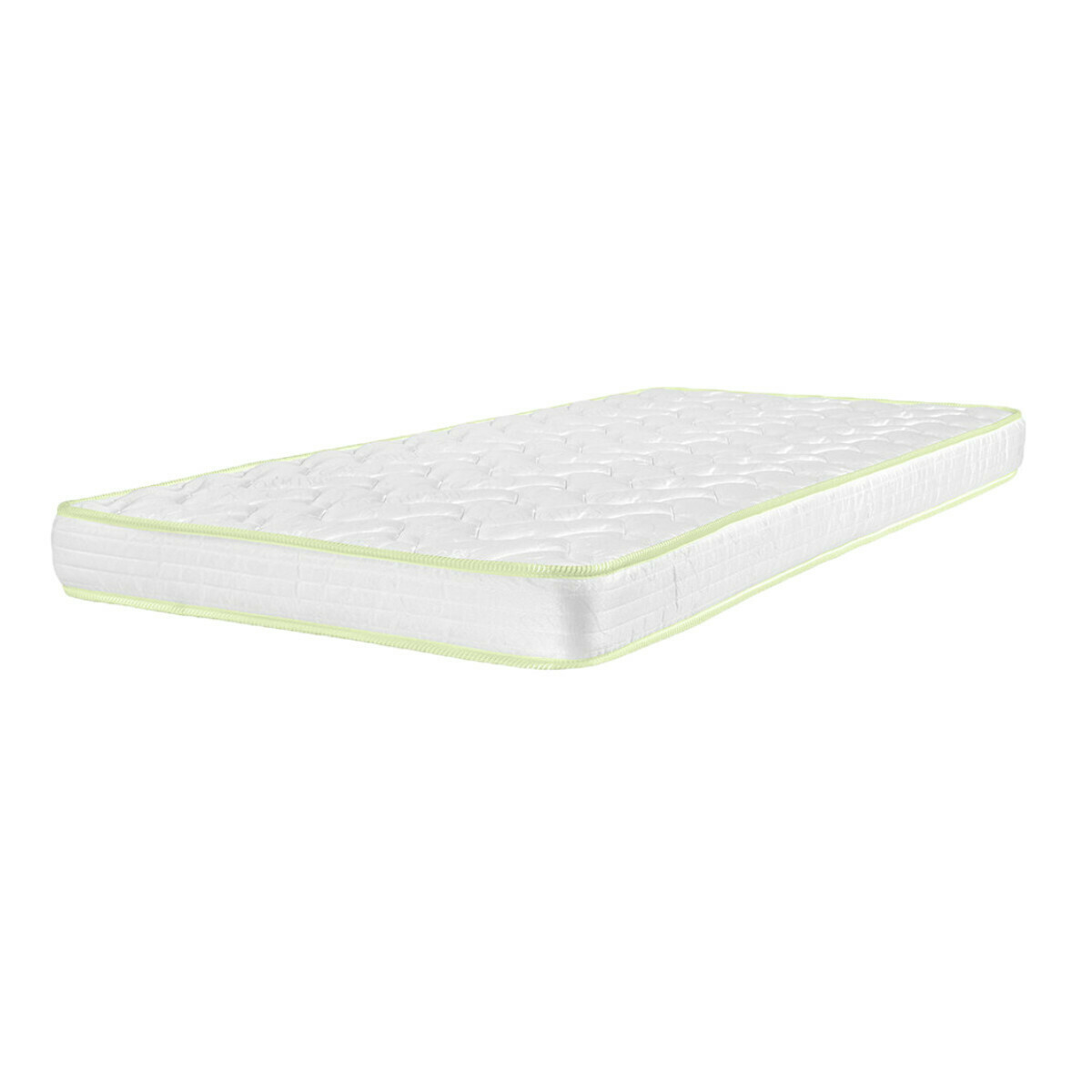 Pack lit superposé gigogne avec 3 matelas Bois massif  ROMY blanc et bois, AKITEN RETAIL