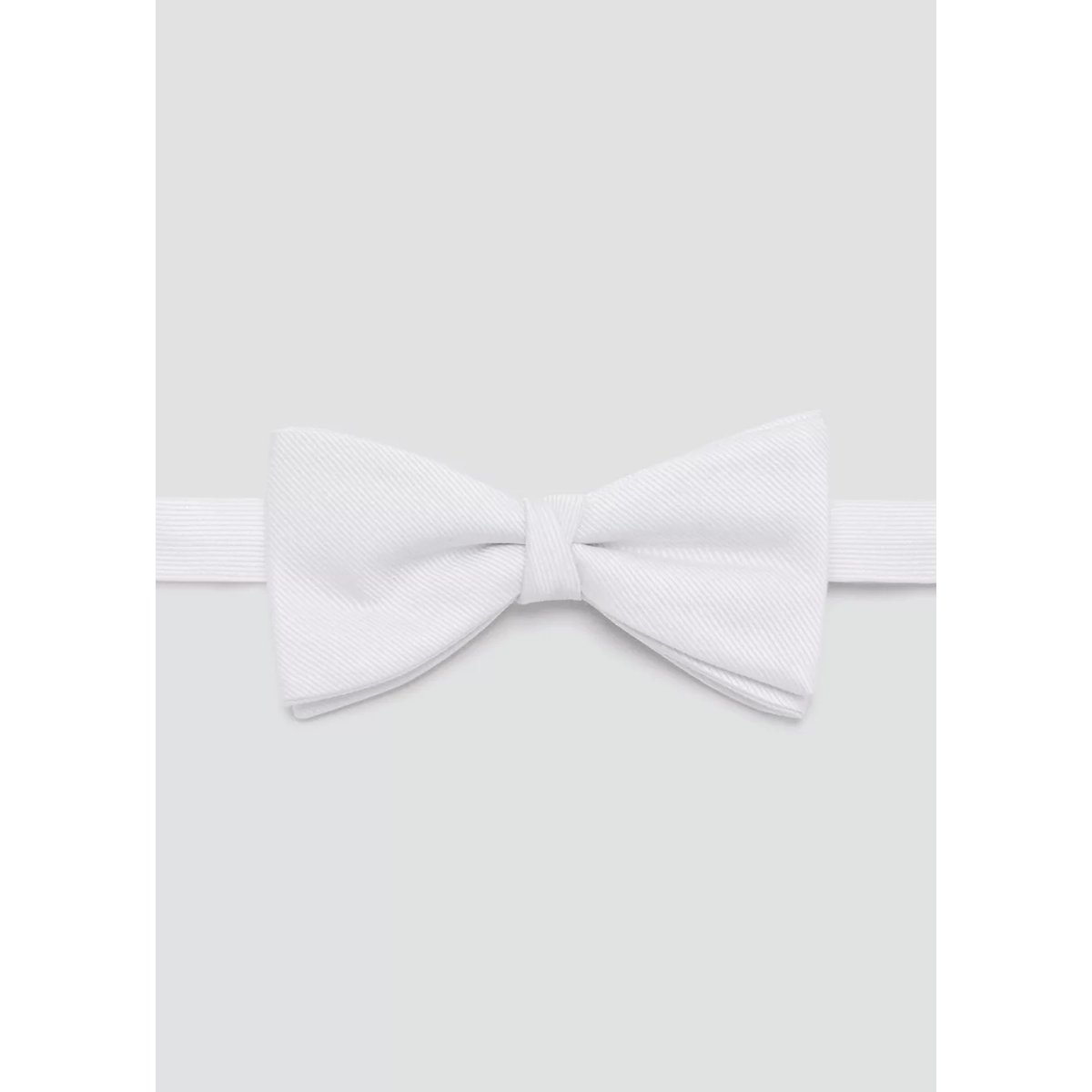 Nœud papillon classique micro-structure blanc, MANGO MAN