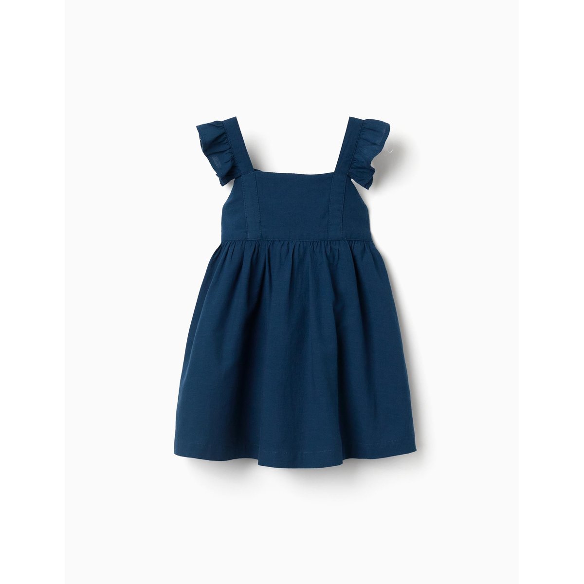 Robe en coton avec bretelles à volants You&Me bleu, ZIPPY
