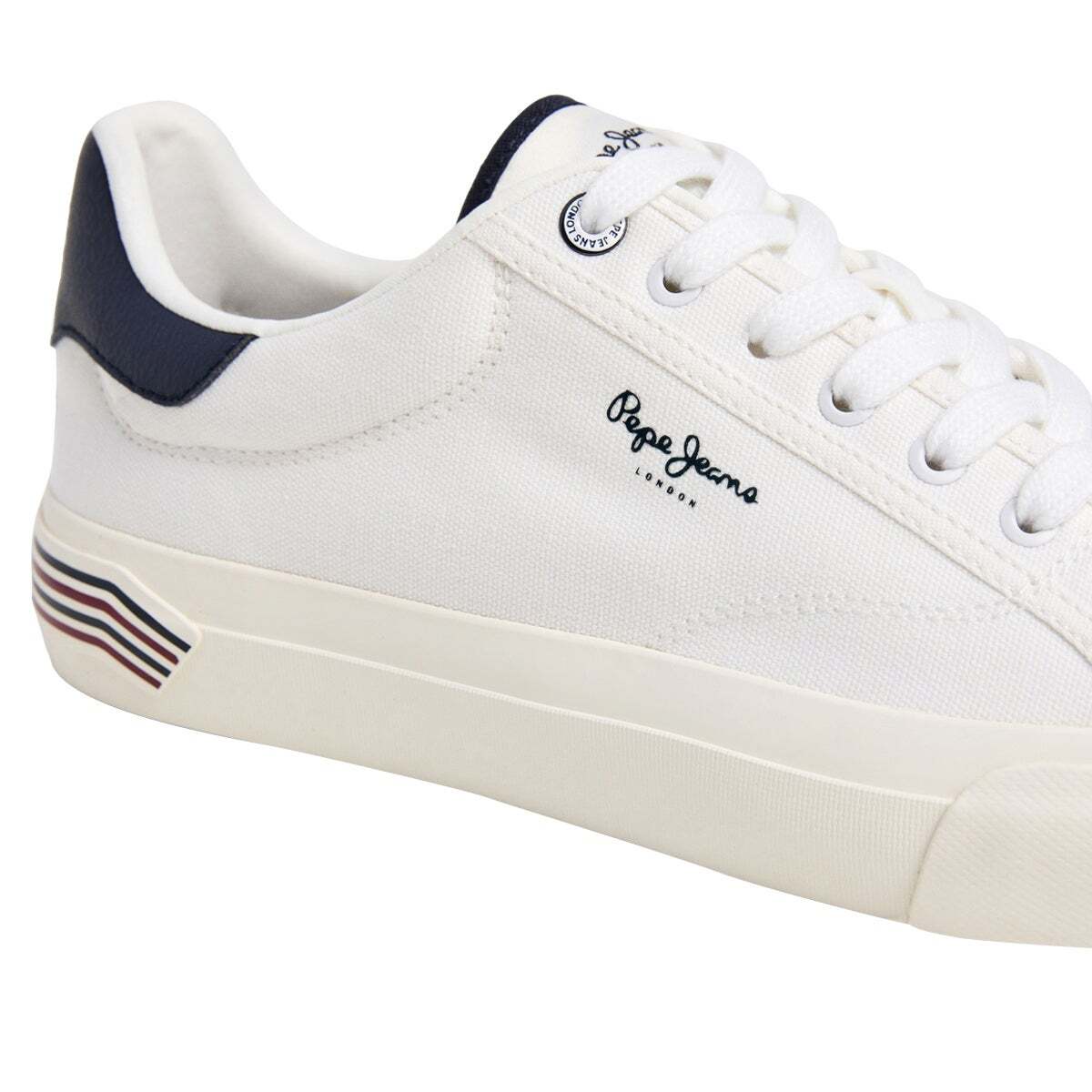 Taylor - Sneakers Classiques En Toile blanc cassé, PEPE JEANS