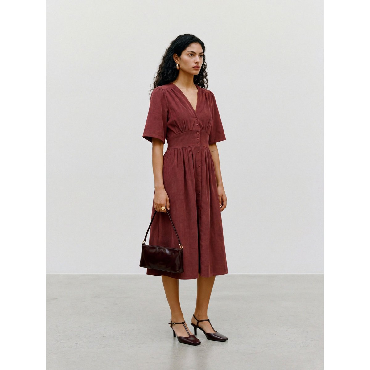 Robe russet brown, VERO MODA