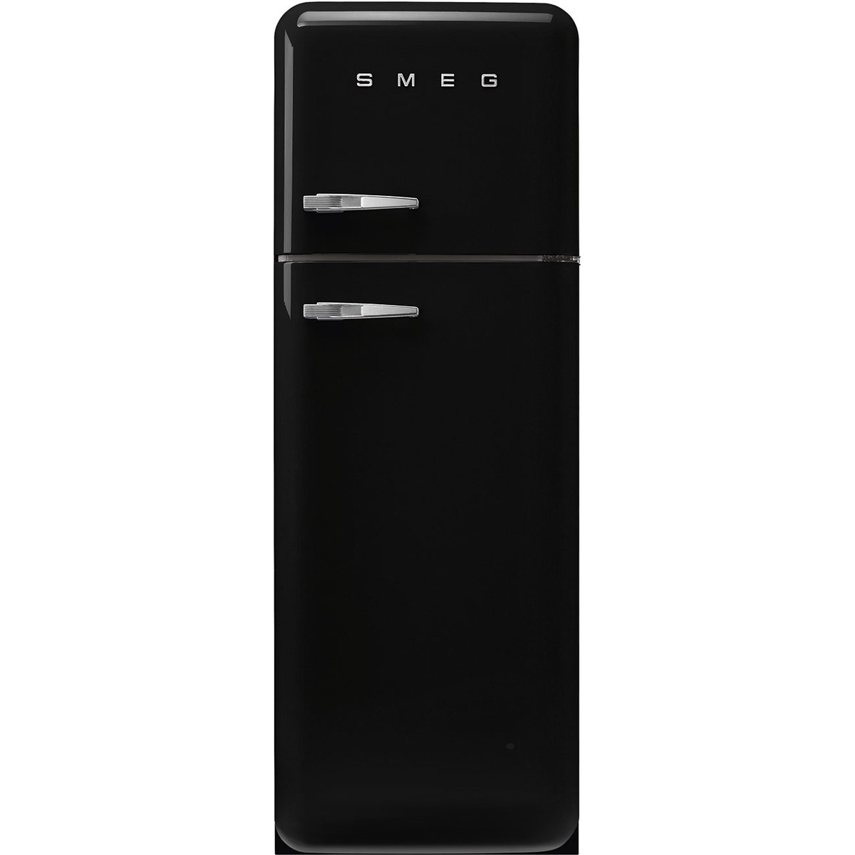 Réfrigérateur 2 portes poignée à gauche FAB30 noir brillant, SMEG