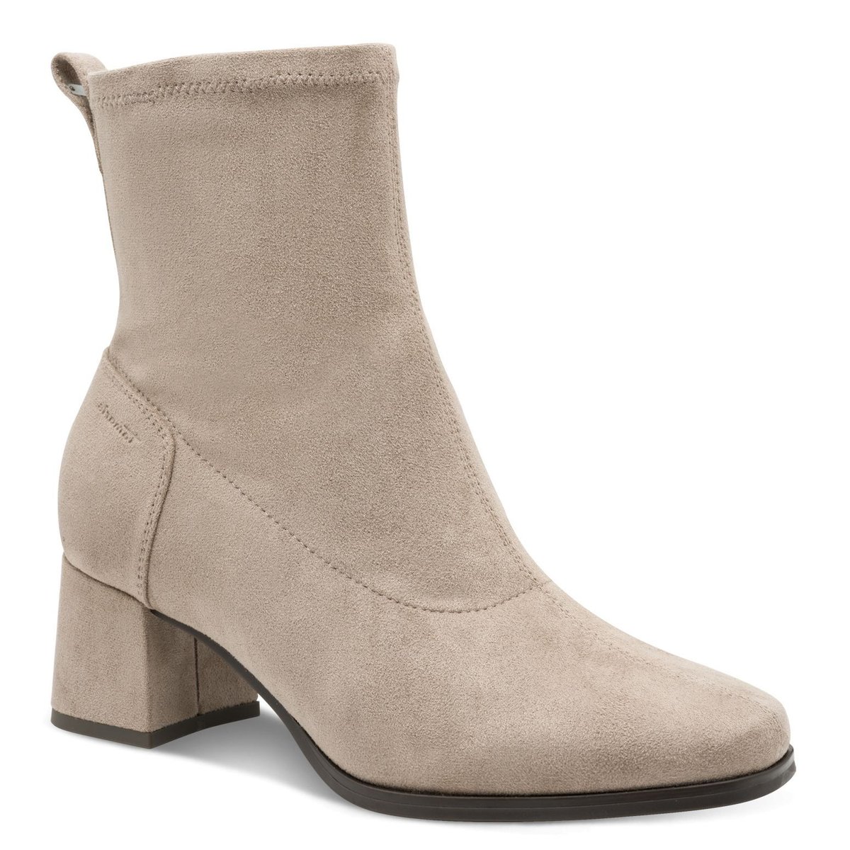 Bottine talon bloc gris, TAMARIS