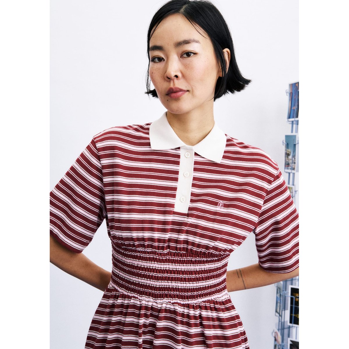 Robe Misen en coton MISEN bordeaux, FRNCH