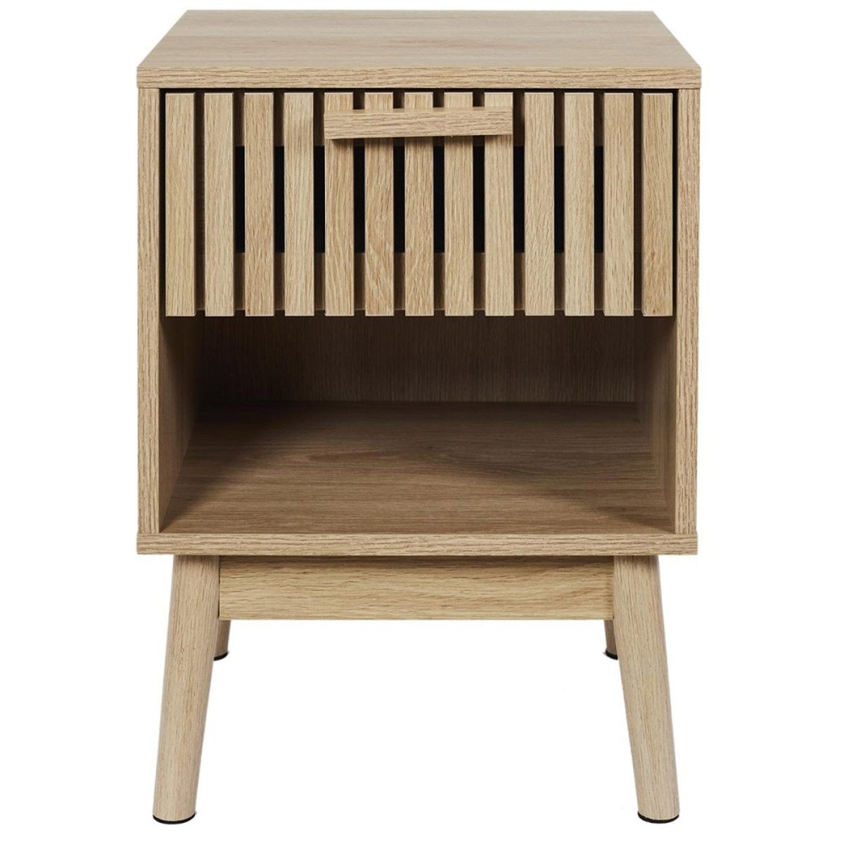 Table de chevet 1 tiroir Klaus beige, DECORATIE