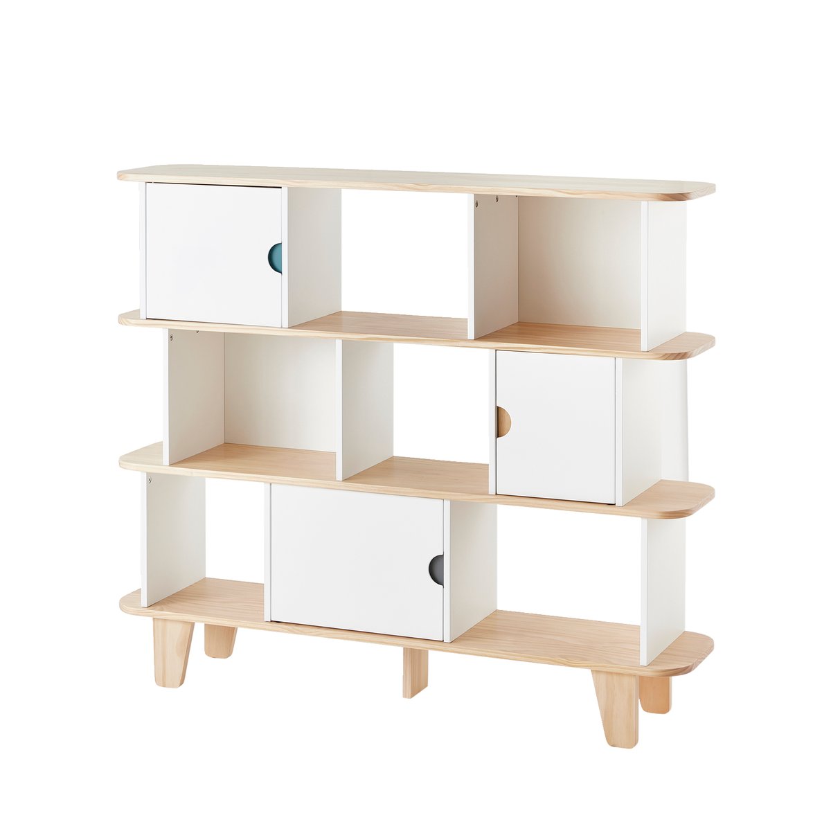 Etagère-bibliothèque SEVENTIES blanc, VERTBAUDET