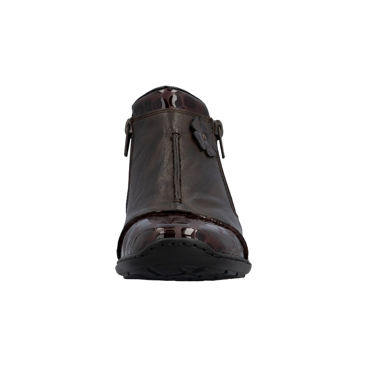 Boot Cuir Flowerrido marron, RIEKER