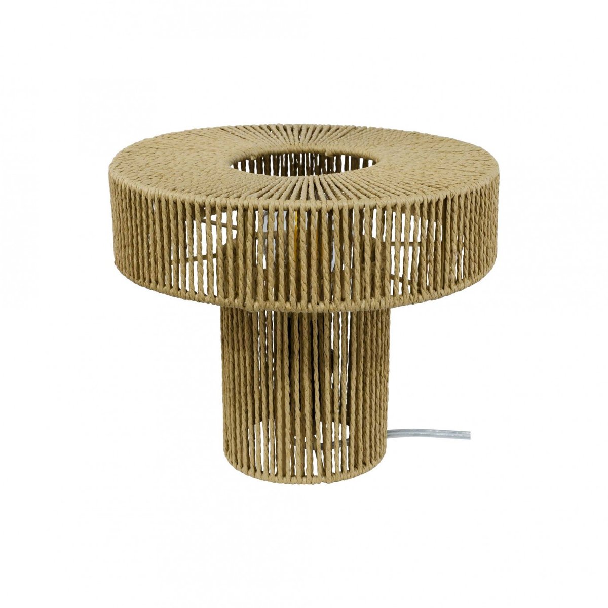 Lampe à poser en corde et métal, TOZA naturel, C-CREATION