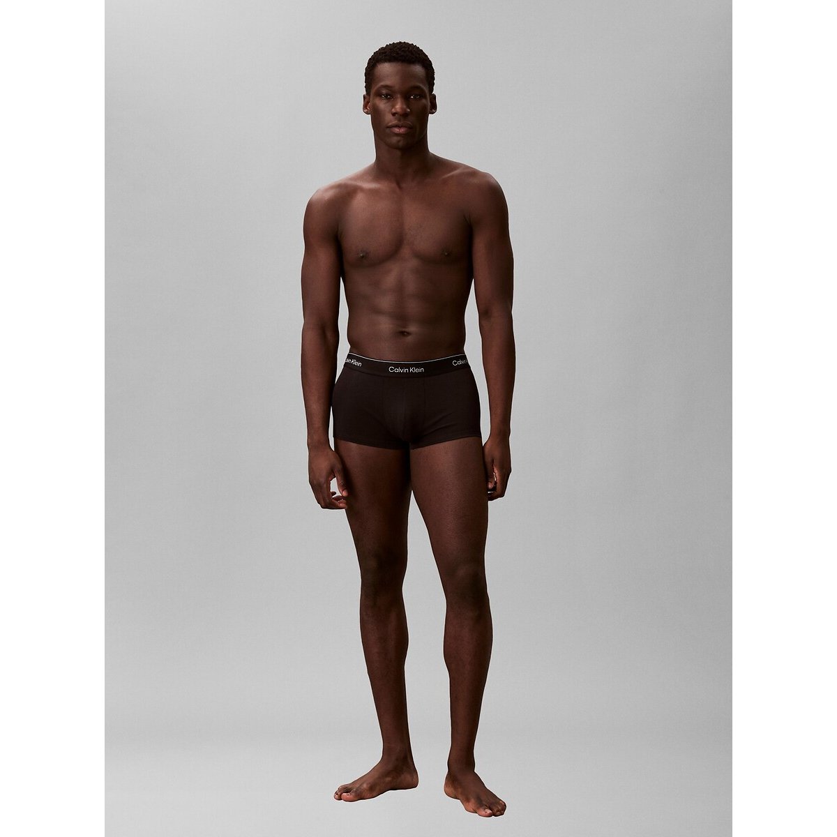 Lot de 3 boxers stretch noir + ceint. multicolore, CALVIN KLEIN UNDERWEAR