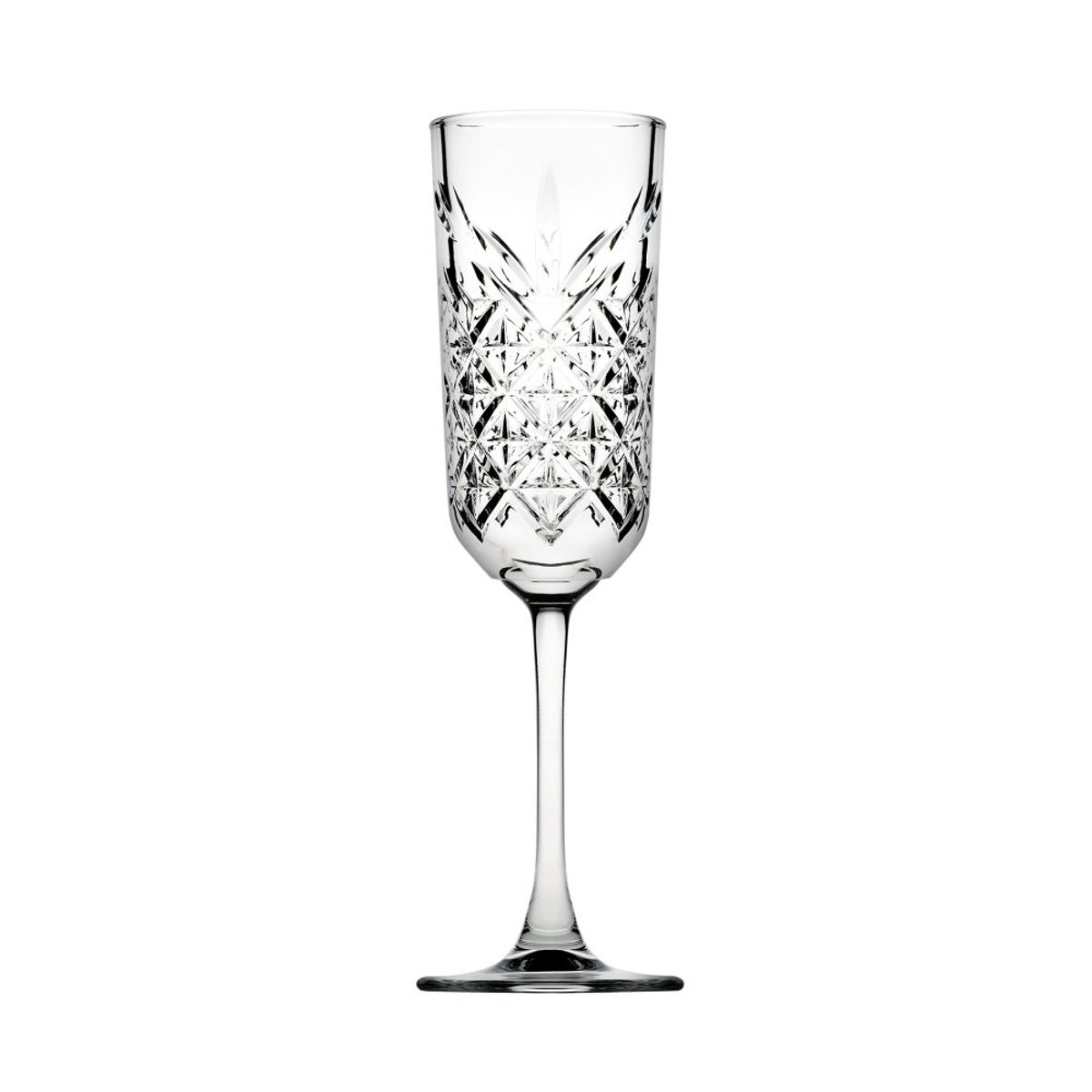 Boite de 4 flutes à champagne Timeless transparent / cristal, PASABAHCE