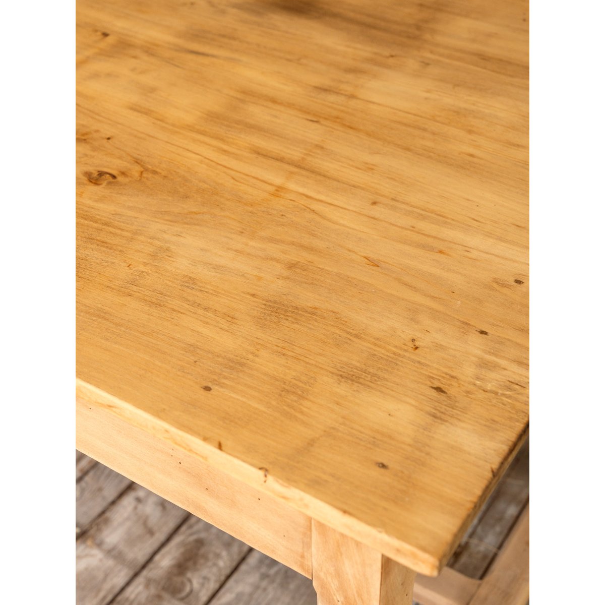Table à manger en bois pour 6 convives Romy N°1461 - Bon état bois clair, DEBONGOUT