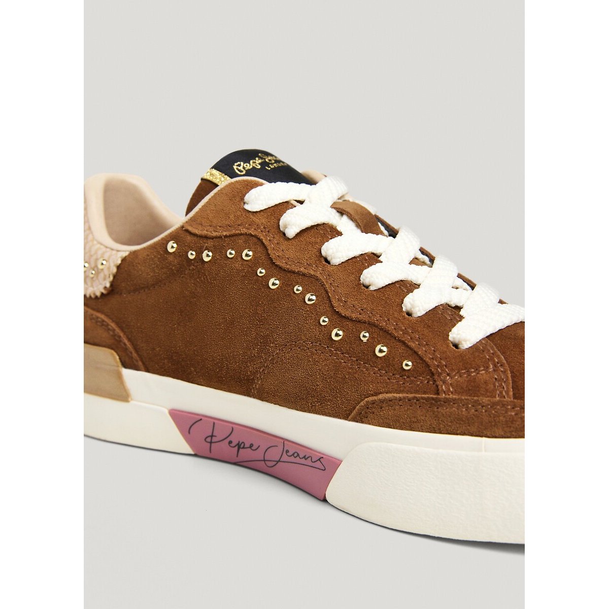Milan West Low Top Trainers camel, PEPE JEANS