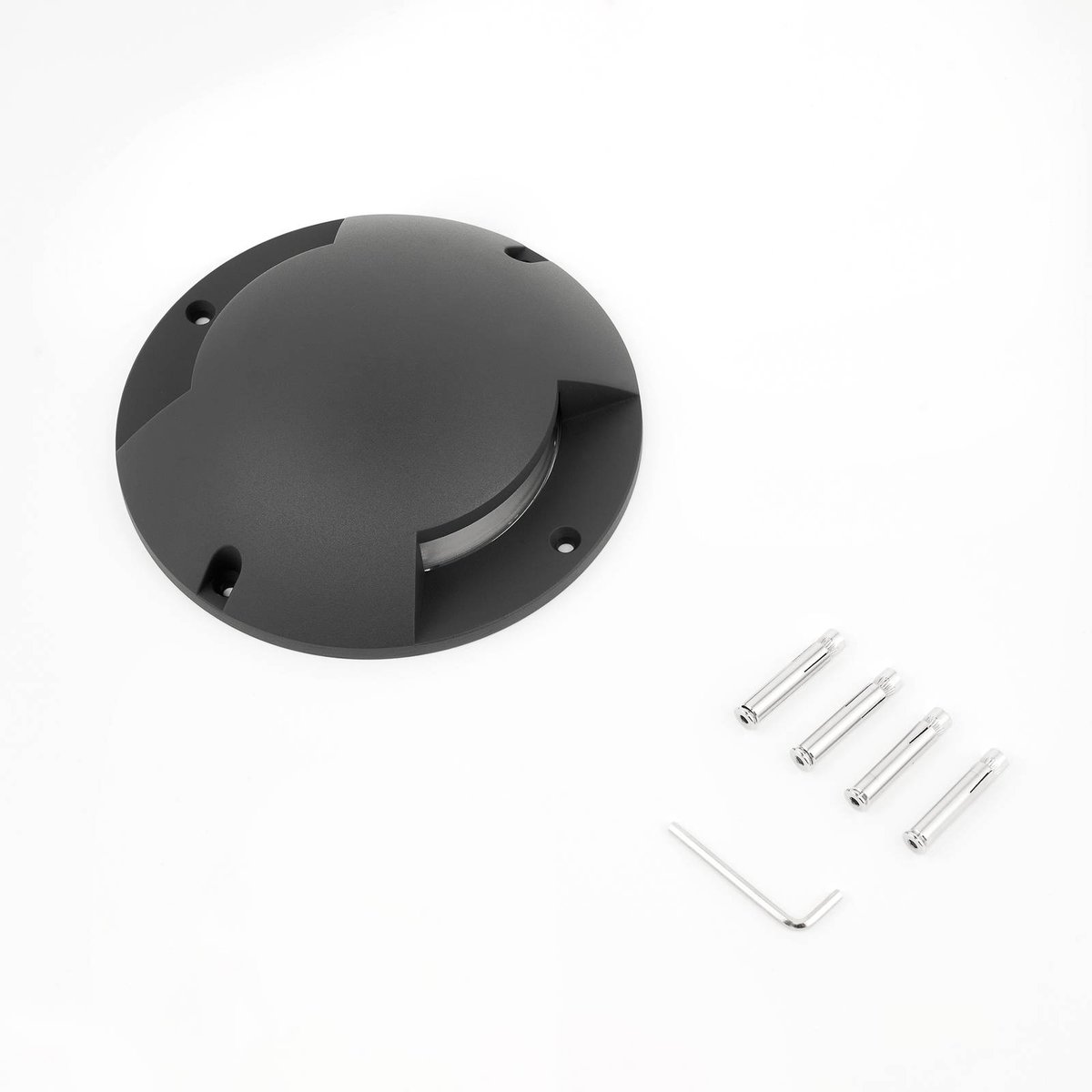 Luminaire extérieur en aluminium moderneLED gris foncé, LINDBY