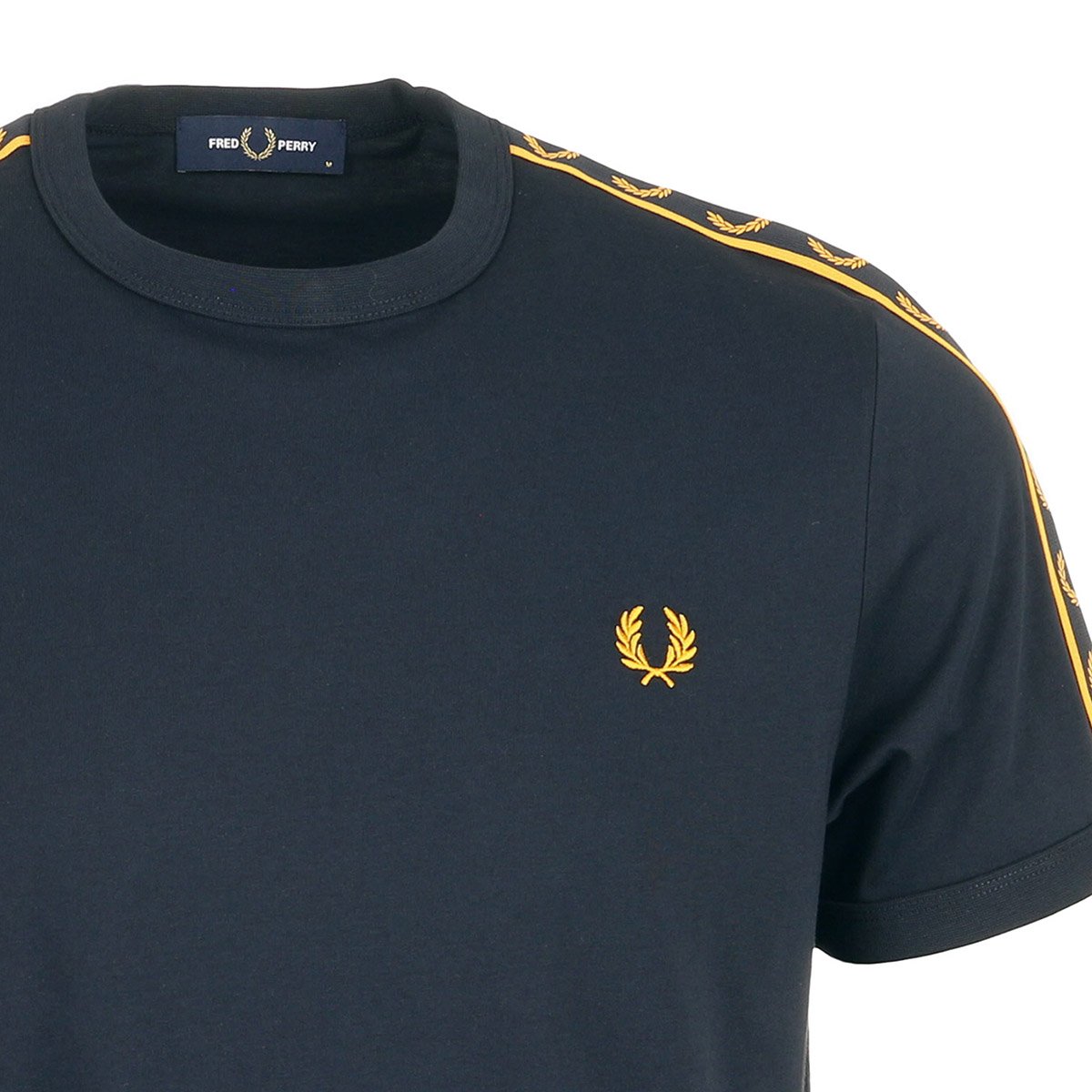 CONTRAST TAPE RINGER T-SHIRT navy, FRED PERRY