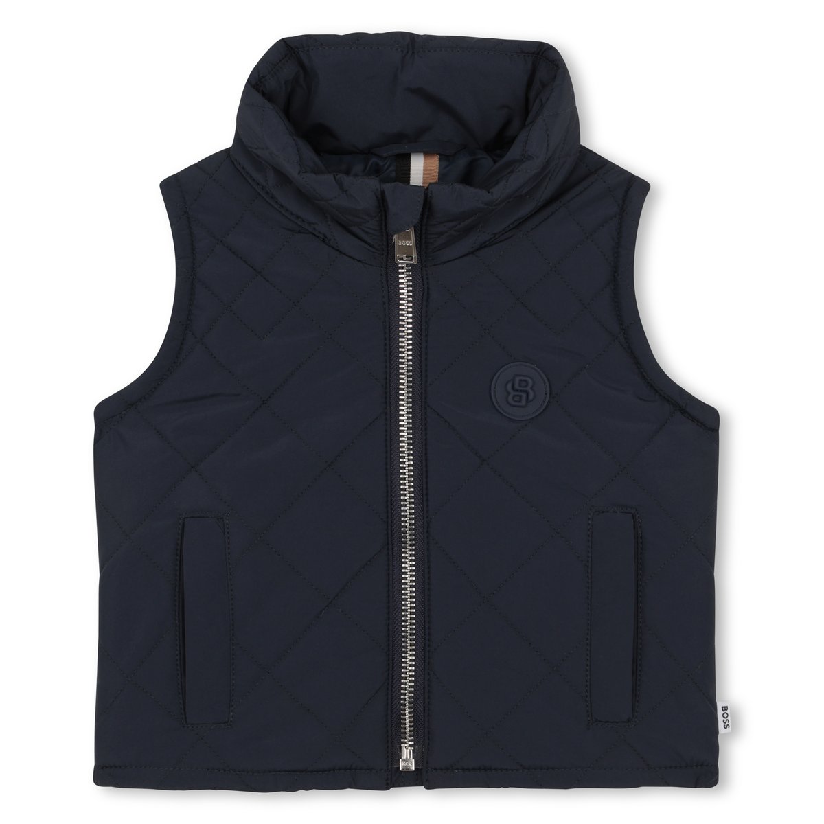 Doudoune sans manches À capuche bleu cargo, BOSS KIDSWEAR