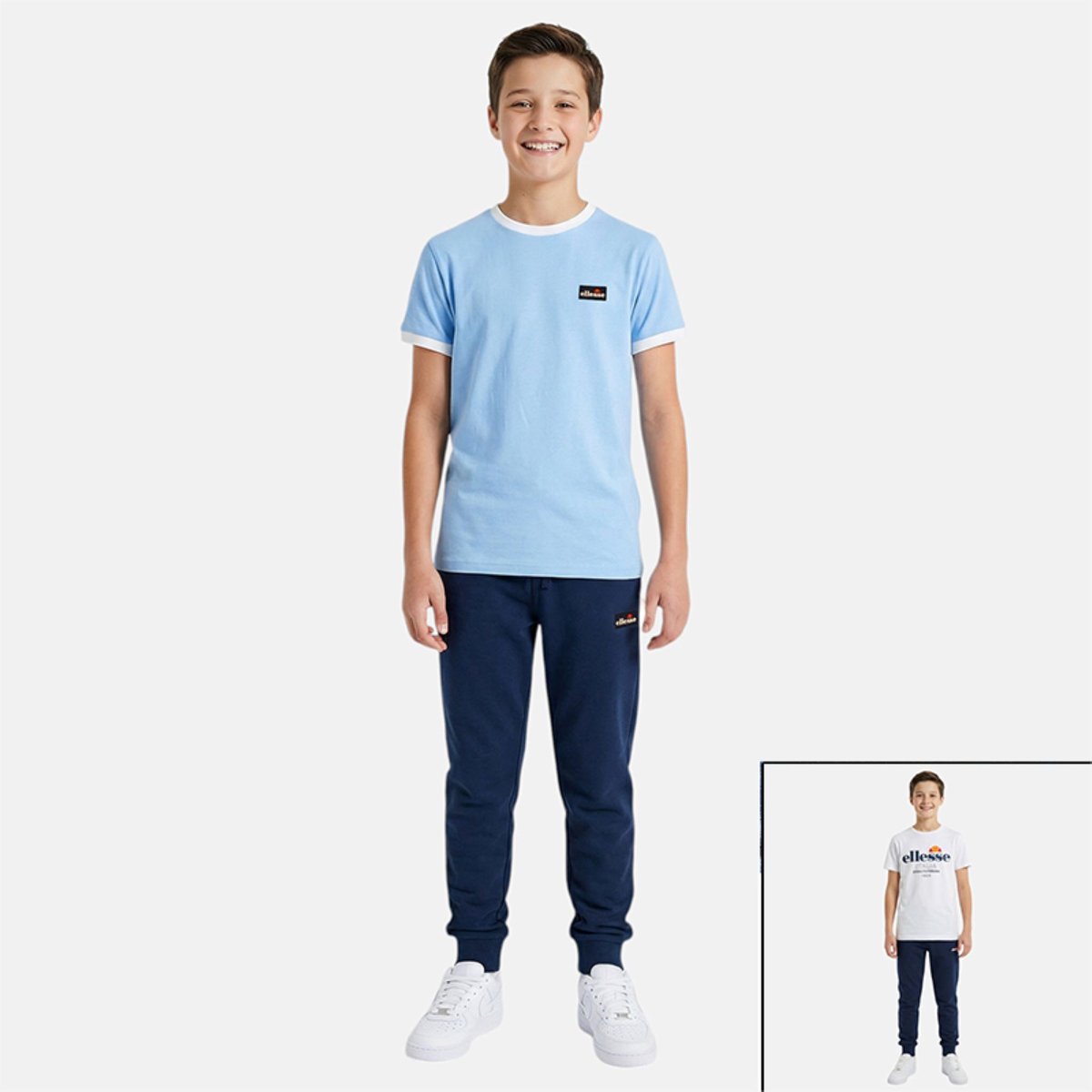 Lot de 2 t-shirts manches courtes et pantalon de jogging TEAM bleu marine, ELLESSE