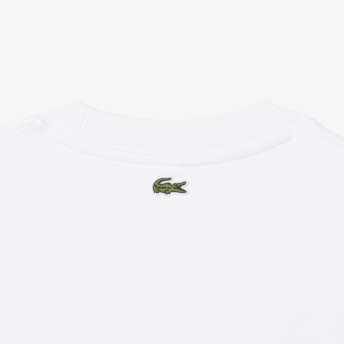 Sweatshirt coton fabriqué en France blanc-001, LACOSTE