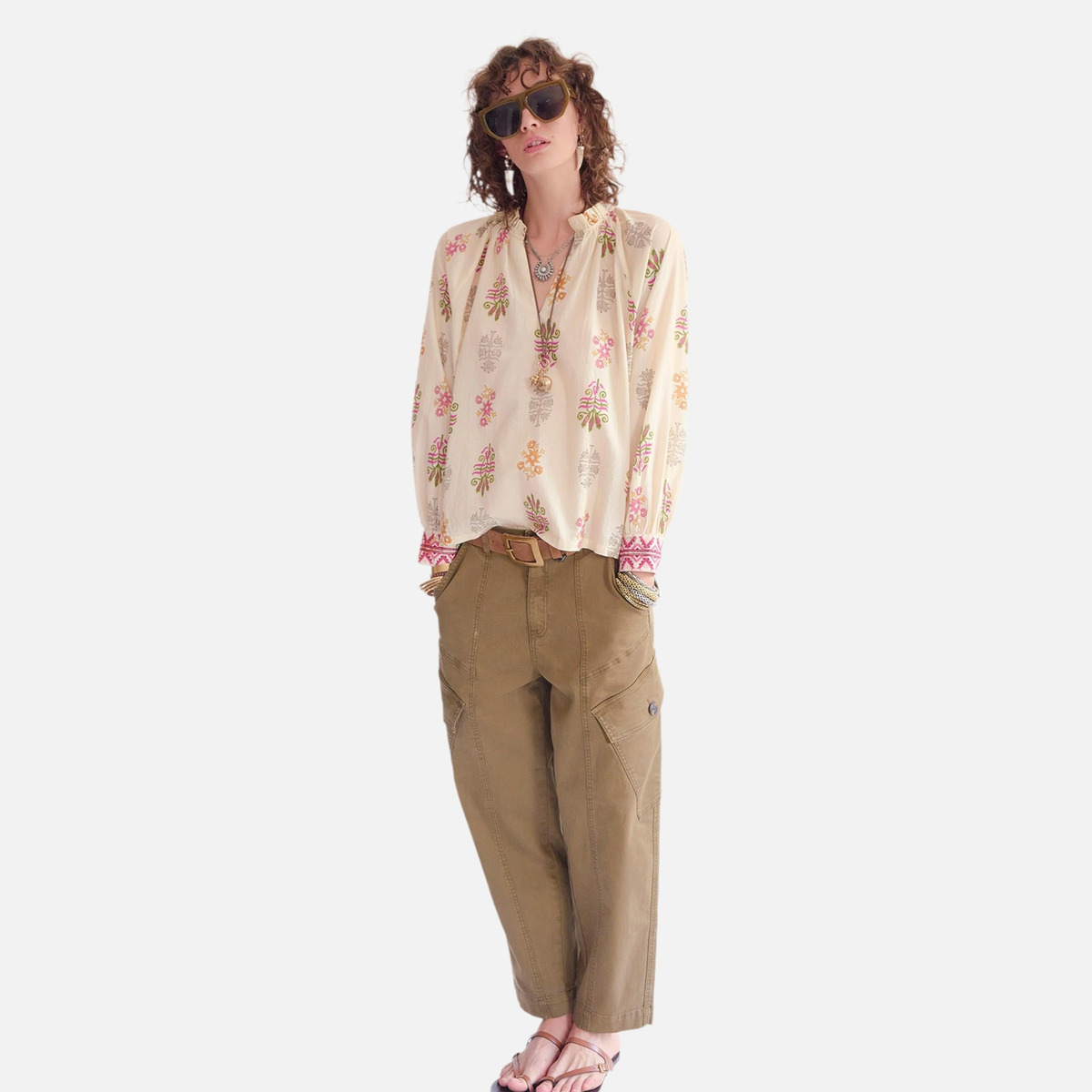 Pantalon PAROS MISSOURI 26s kaki, MKT STUDIO