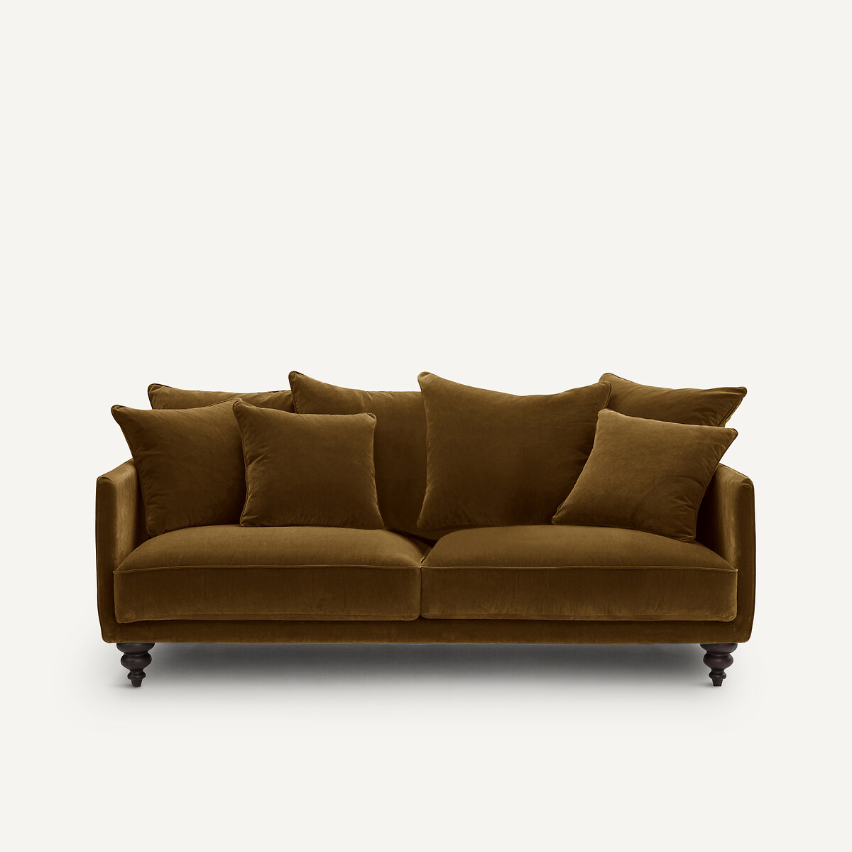 Canapé velours, Lazare bronze, AM.PM