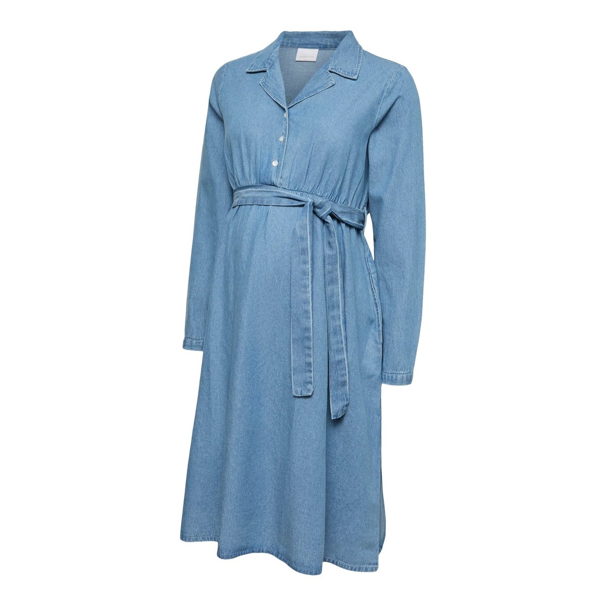 Robe En Denim medium blue denim, MAMA LICIOUS