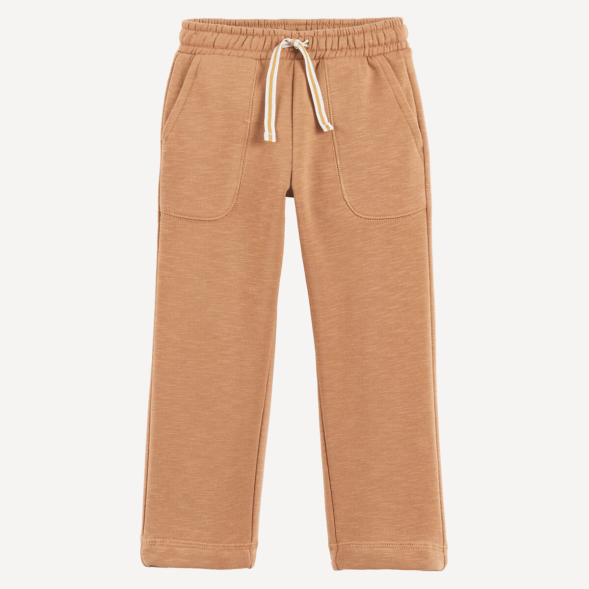 Pantalon de jogging en molleton marron, LA REDOUTE COLLECTIONS