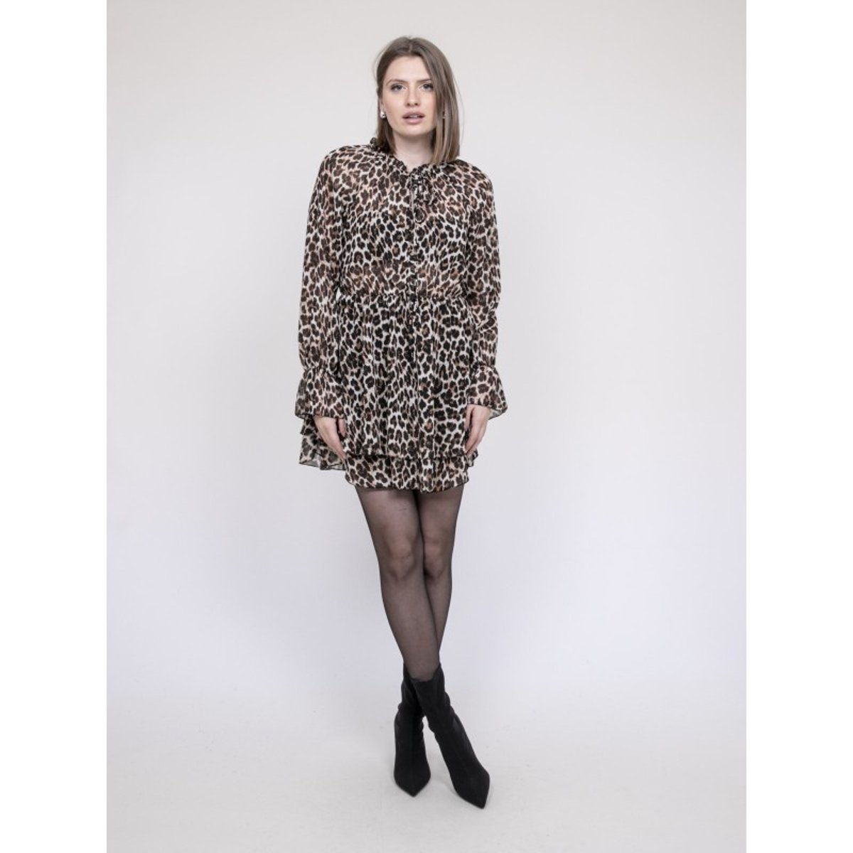 Robe Courte Imprimé Léopard Itissimi léopard, DONA LISA