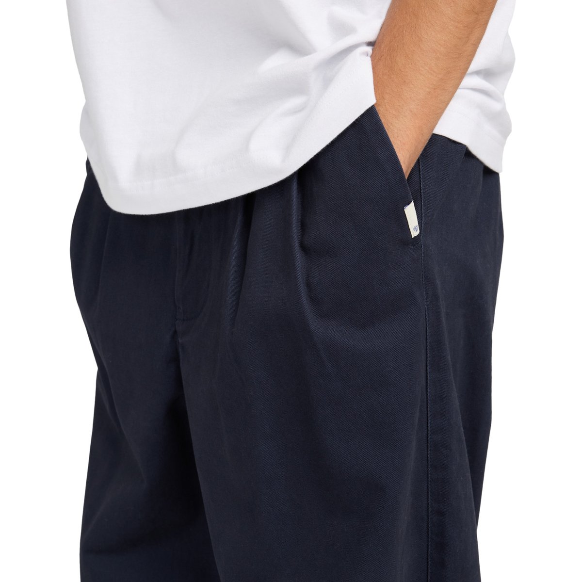 Chino BIG PLEATED bleu eclipse navy, ELEMENT