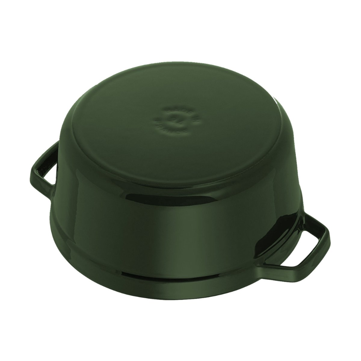 Cocotte 33 cm, Ovale, Basilic, Fonte basilic, STAUB