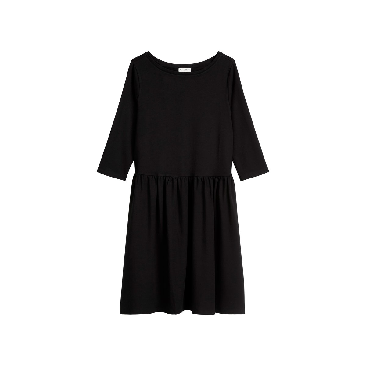 Robe en jersey régulière en TENCEL™ Modal noir, MARC O'POLO