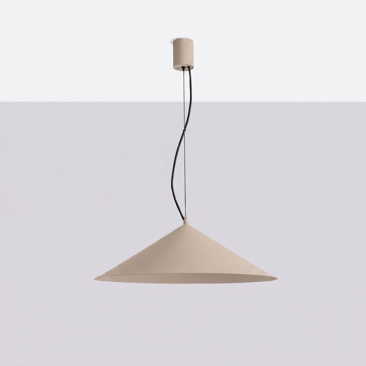 Suspension Acier Taupe LED 1 Fint taupe, EDEN