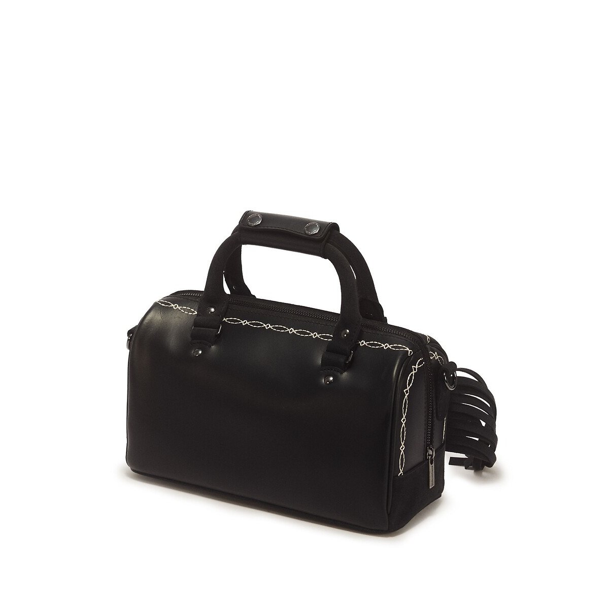 Borsa in pelle con manici nero , DR. MARTENS