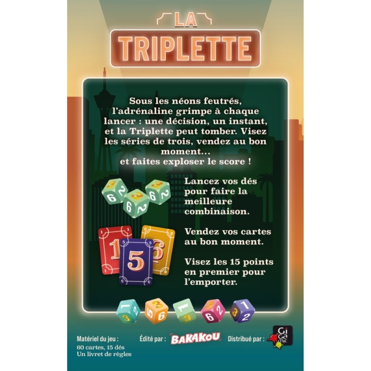 La Triplette Jeux d'ambiance orange, GIGAMIC