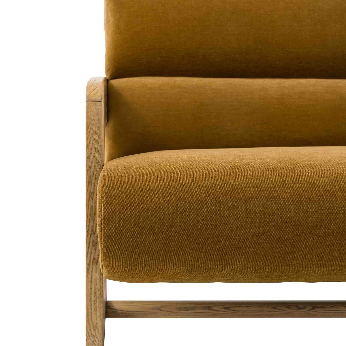 Marzo Velvet Chenille Sculptural 3-Seater Sofa golden, ÉDITÉ