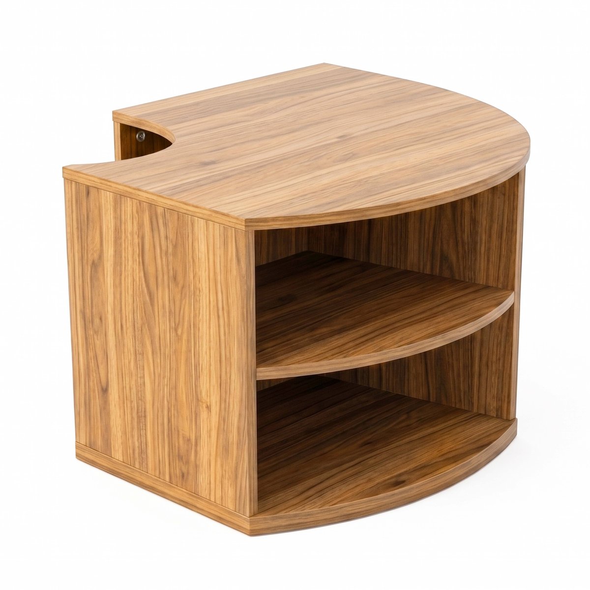 Meuble TV effet bois 120 cm style scandinave, LUKE bois clair, OVIALA