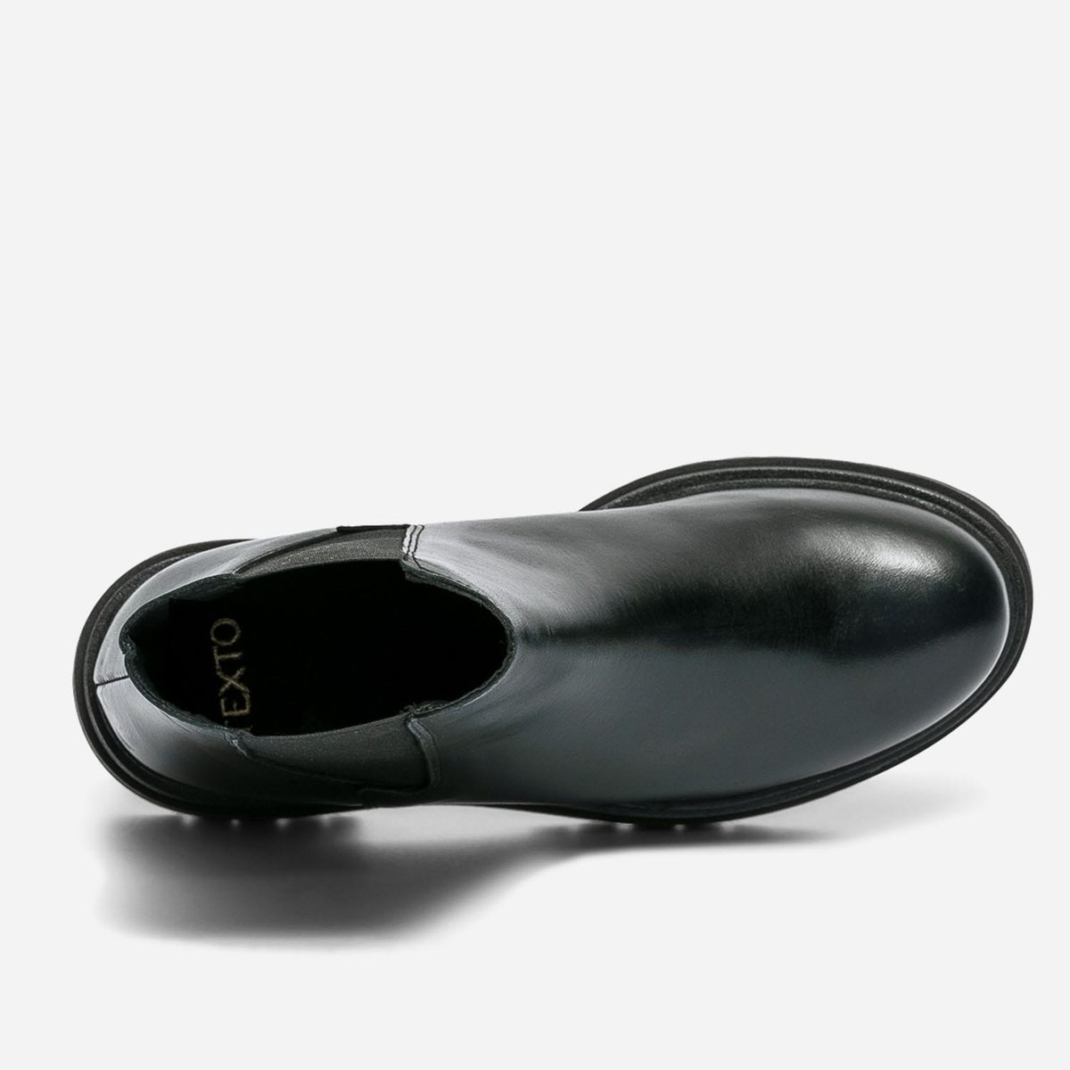 Boots en cuir DJEME noir, TEXTO